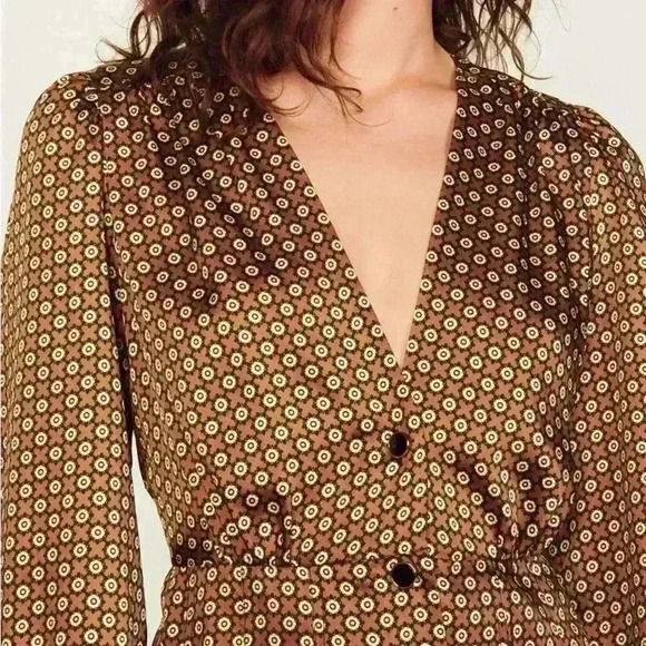 Sandro Print Dress NWT - Picture 4 of 6